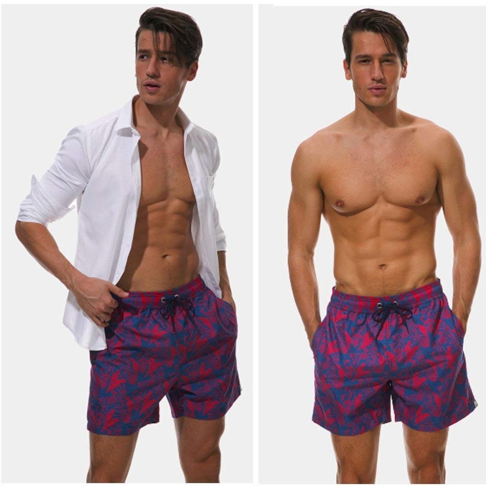Men's Swim Trunks Cool Beach Shorts - Picture 3 of 6